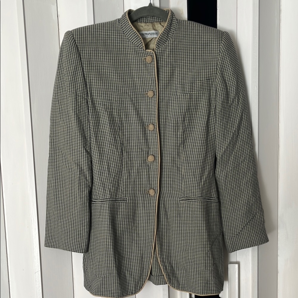 Vintage Armani Houndstooth Jacket